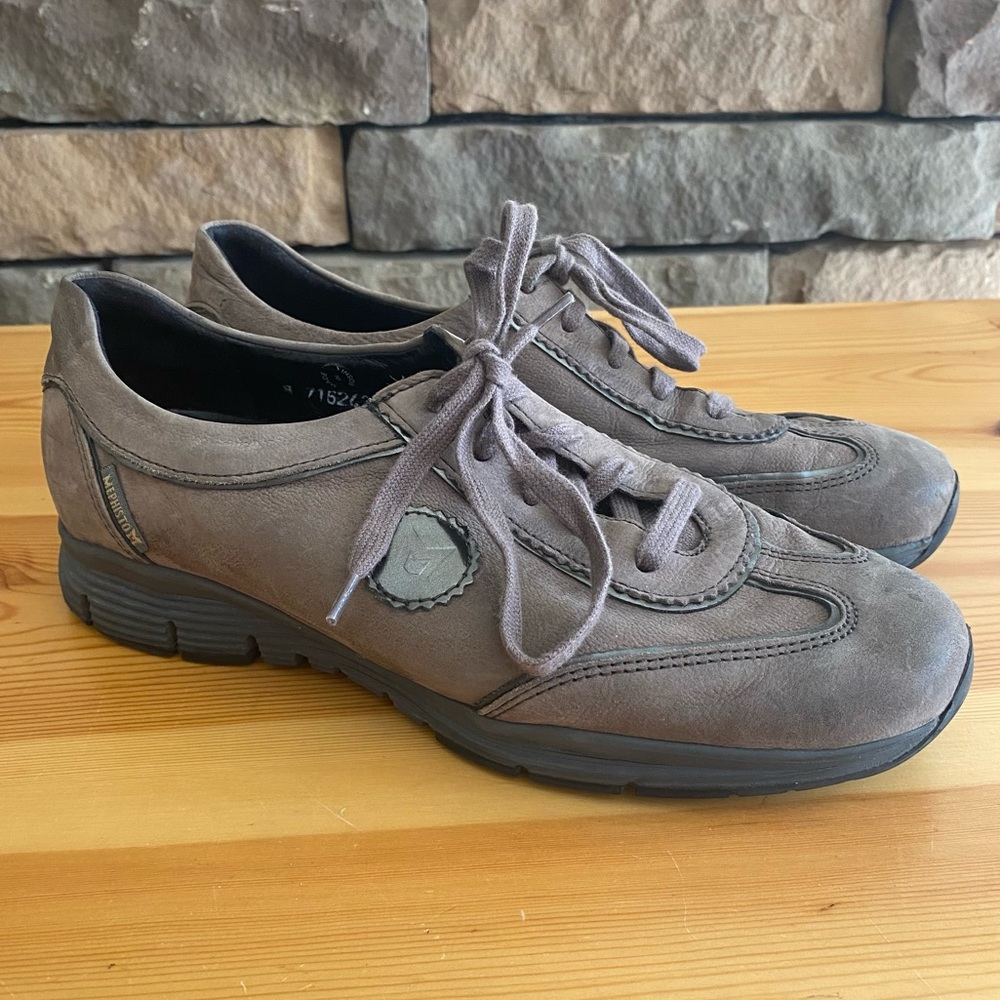Mephisto Women's Sneakers Shoes Gray Suede Size 7.5